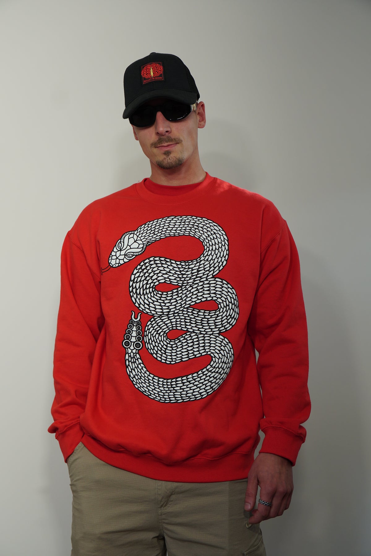 SNAKE CREWNECK